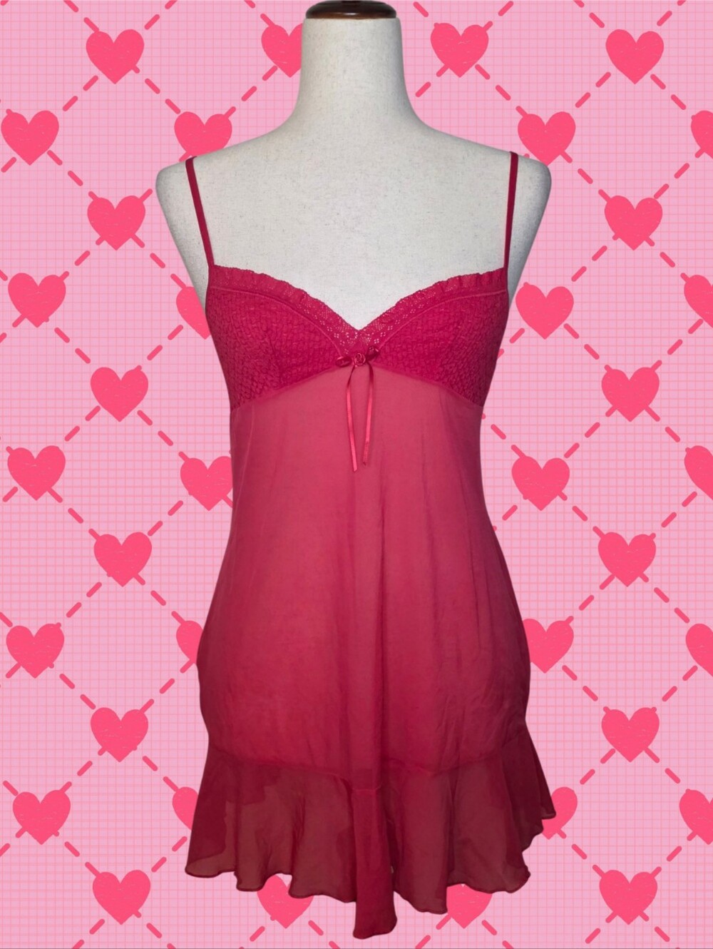 NWT 2006 Victoria's Secret Angel's Red Sheer Slip